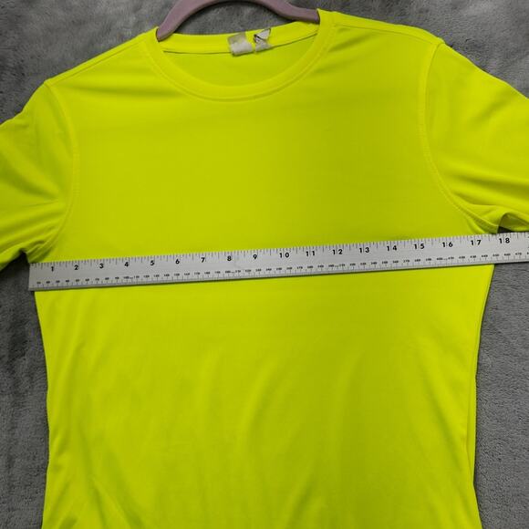 Clique Top Womens XS Hi-Visibility Yellow Spin Eco Performance Long Sleeve Tee - Picture 6 of 8
